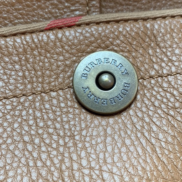 Authentic Burberry leather hobo bag. Used, but only worn 2x. No storage bag. - Picture 2 of 13